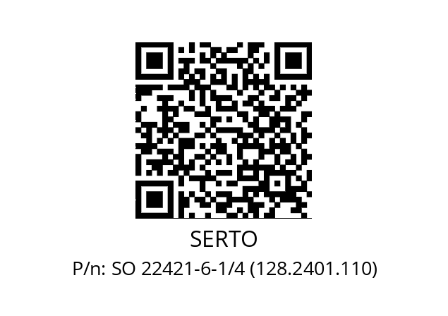   SERTO SO 22421-6-1/4 (128.2401.110)