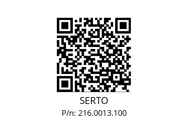   SERTO 216.0013.100