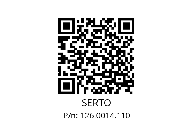   SERTO 126.0014.110