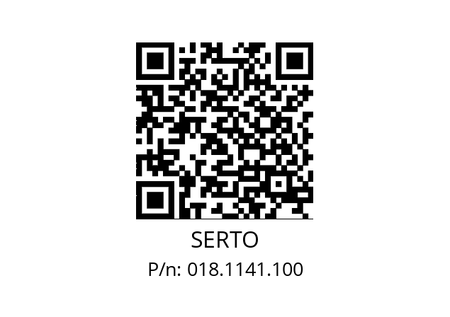   SERTO 018.1141.100