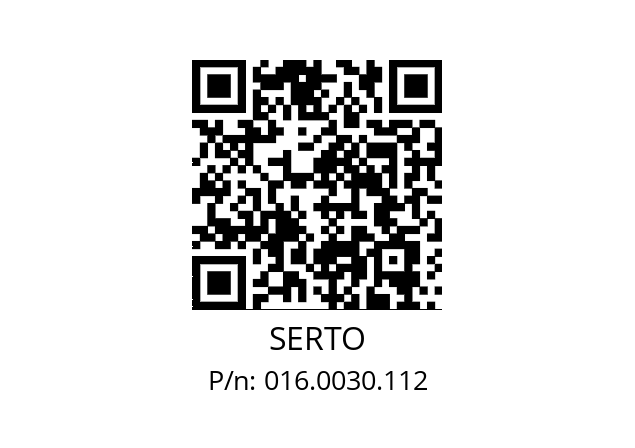   SERTO 016.0030.112