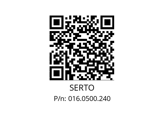   SERTO 016.0500.240