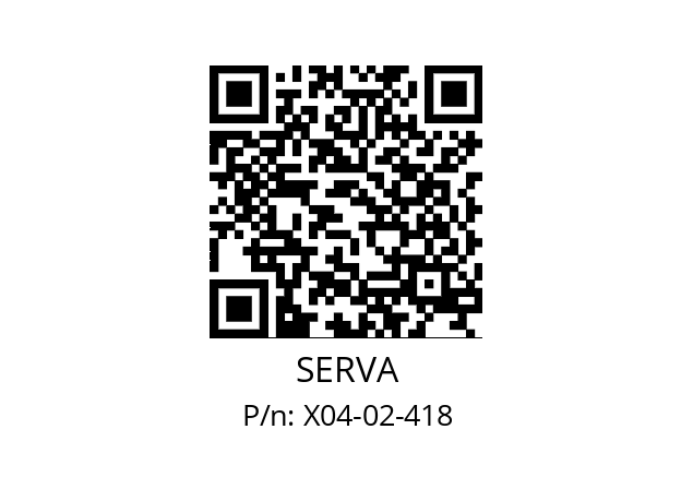   SERVA X04-02-418