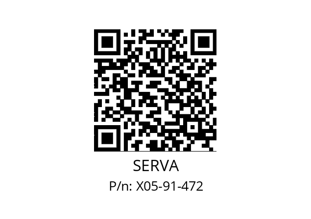   SERVA X05-91-472