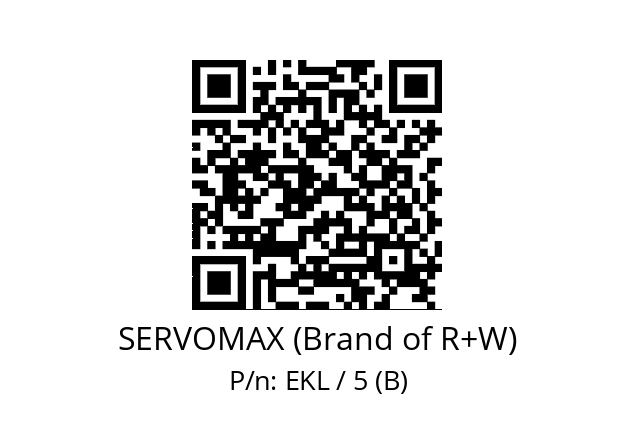   SERVOMAX (Brand of R+W) EKL / 5 (B)