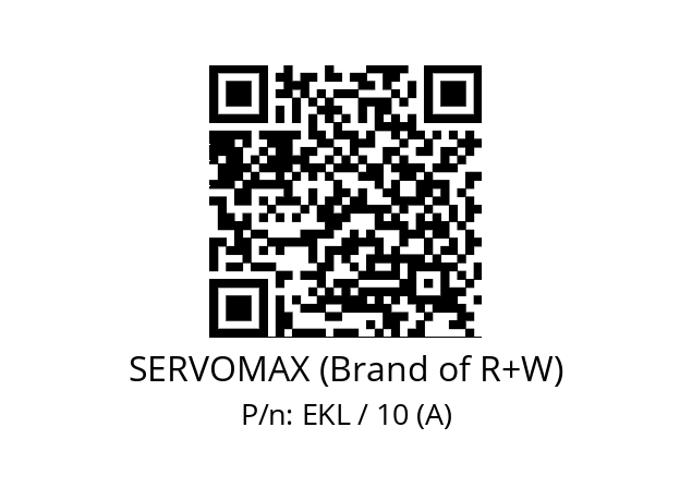   SERVOMAX (Brand of R+W) EKL / 10 (A)