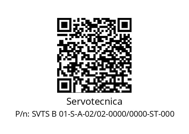   Servotecnica SVTS B 01-S-A-02/02-0000/0000-ST-000