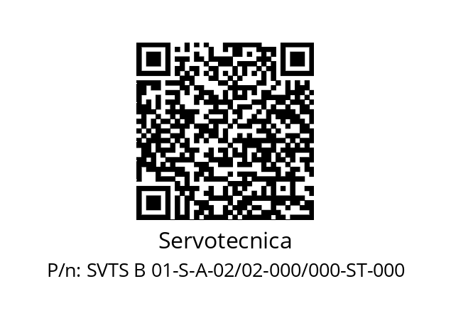   Servotecnica SVTS B 01-S-A-02/02-000/000-ST-000