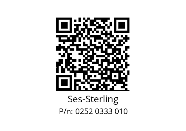   Ses-Sterling 0252 0333 010