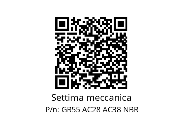   Settima meccanica GR55 AC28 AC38 NBR