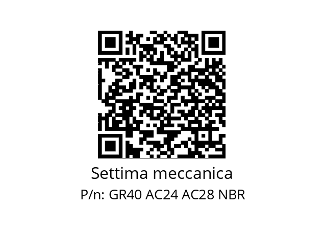   Settima meccanica GR40 AC24 AC28 NBR