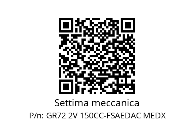   Settima meccanica GR72 2V 150CC-FSAEDAC MEDX