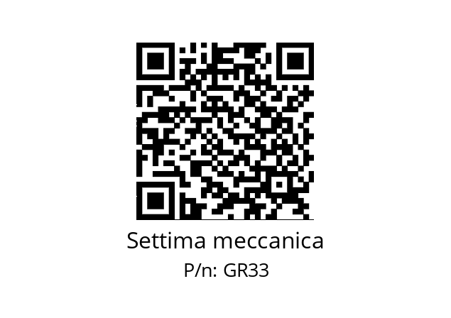   Settima meccanica GR33