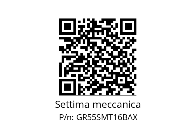   Settima meccanica GR55SMT16BAX