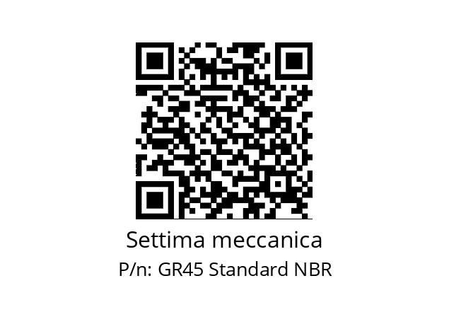   Settima meccanica GR45 Standard NBR