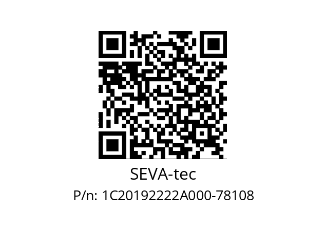   SEVA-tec 1C20192222A000-78108