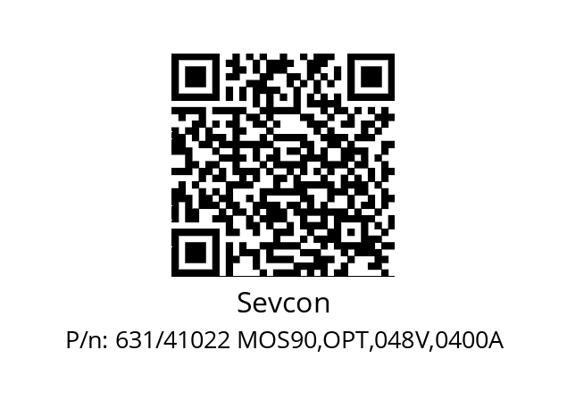   Sevcon 631/41022 MOS90,OPT,048V,0400A