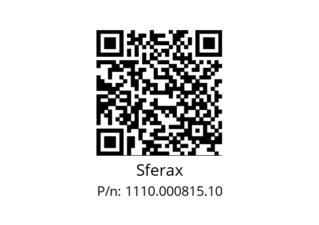   Sferax 1110.000815.10