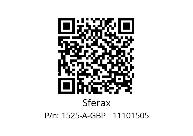   Sferax 1525-A-GBP   11101505