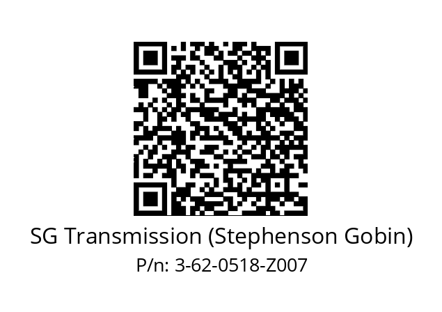   SG Transmission (Stephenson Gobin) 3-62-0518-Z007