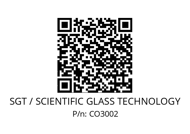   SGT / SCIENTIFIC GLASS TECHNOLOGY CO3002