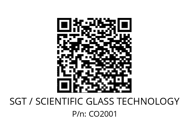   SGT / SCIENTIFIC GLASS TECHNOLOGY CO2001