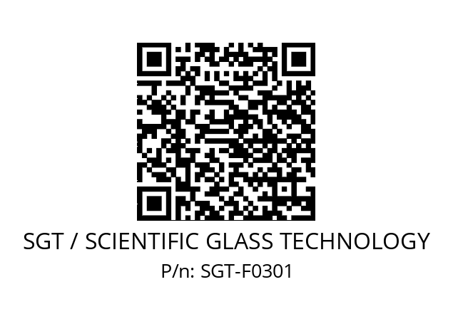   SGT / SCIENTIFIC GLASS TECHNOLOGY SGT-F0301