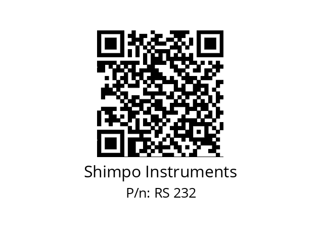   Shimpo Instruments RS 232