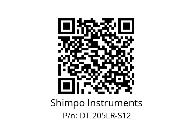   Shimpo Instruments DT 205LR-S12