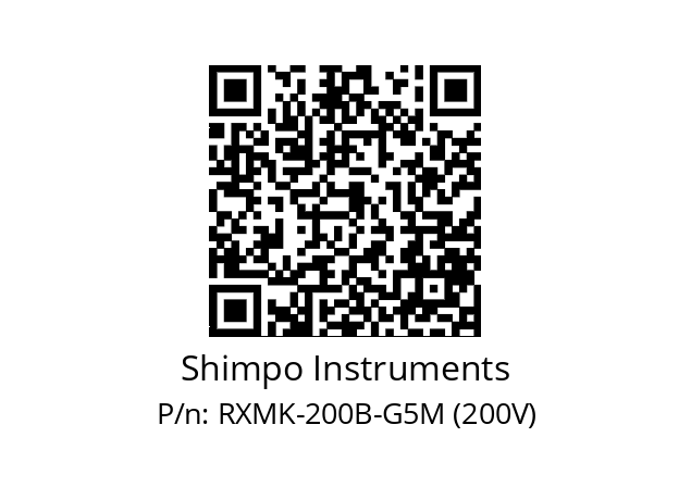   Shimpo Instruments RXMK-200B-G5M (200V)