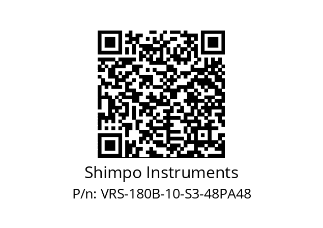   Shimpo Instruments VRS-180B-10-S3-48PA48