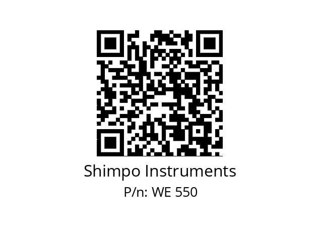   Shimpo Instruments WE 550