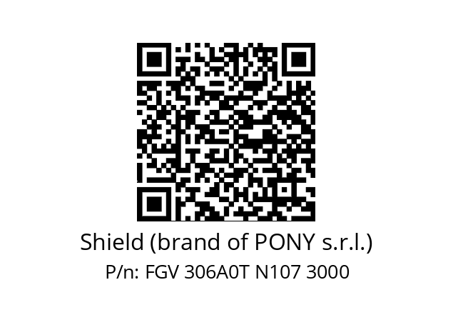   Shield (brand of PONY s.r.l.) FGV 306A0T N107 3000