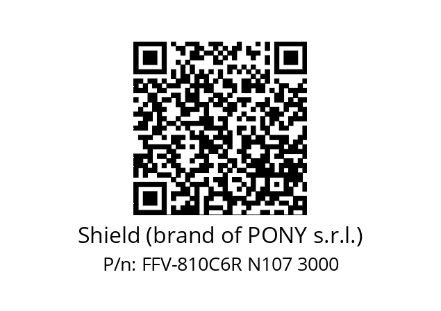   Shield (brand of PONY s.r.l.) FFV-810C6R N107 3000