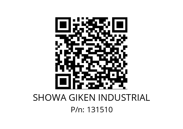   SHOWA GIKEN INDUSTRIAL 131510