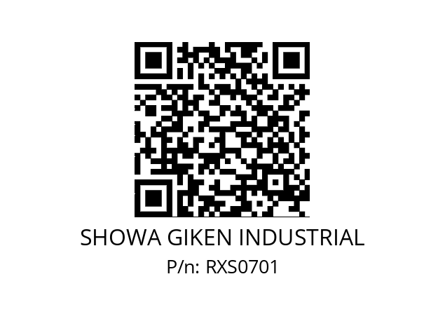   SHOWA GIKEN INDUSTRIAL RXS0701