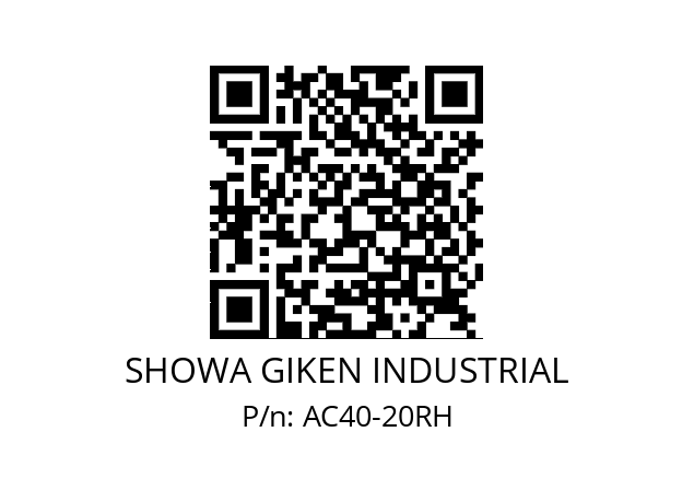   SHOWA GIKEN INDUSTRIAL AC40-20RH