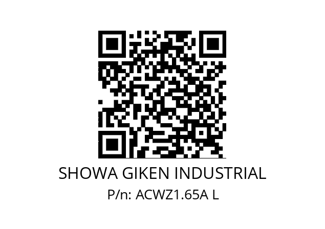   SHOWA GIKEN INDUSTRIAL ACWZ1.65A L