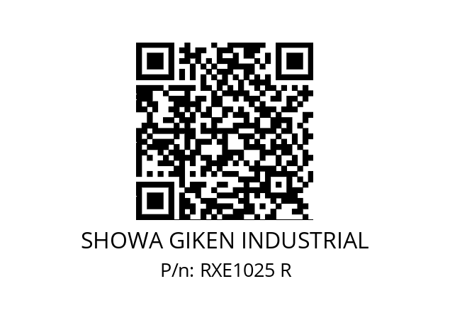   SHOWA GIKEN INDUSTRIAL RXE1025 R