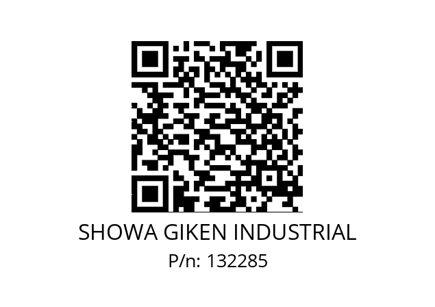   SHOWA GIKEN INDUSTRIAL 132285