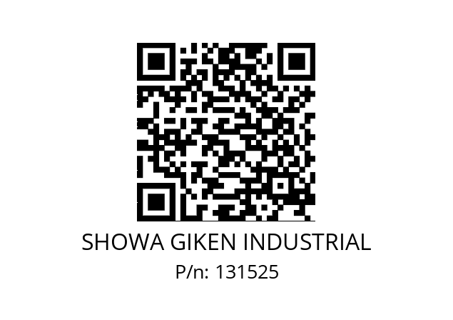   SHOWA GIKEN INDUSTRIAL 131525