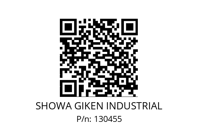   SHOWA GIKEN INDUSTRIAL 130455