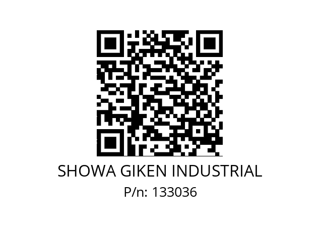   SHOWA GIKEN INDUSTRIAL 133036