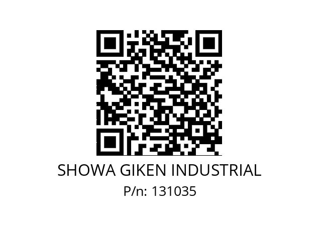   SHOWA GIKEN INDUSTRIAL 131035