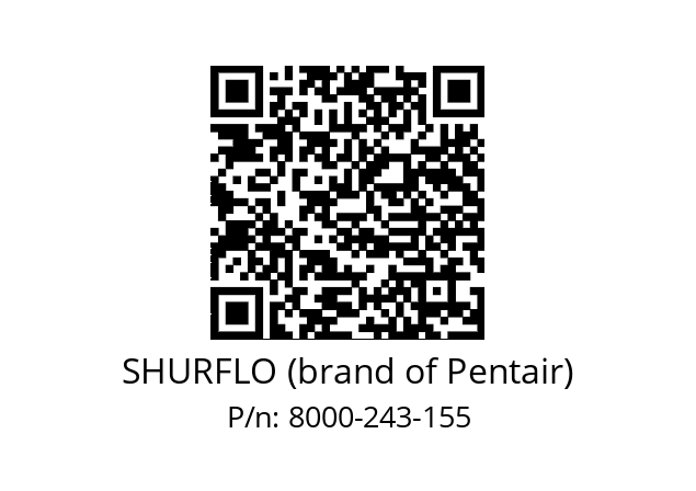   SHURFLO (brand of Pentair) 8000-243-155