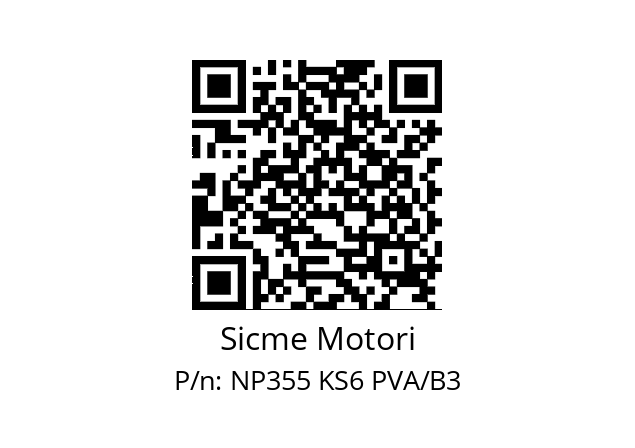   Sicme Motori NP355 KS6 PVA/B3