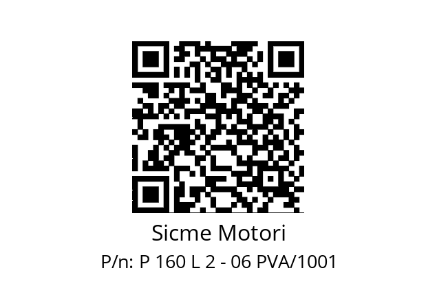   Sicme Motori P 160 L 2 - 06 PVA/1001