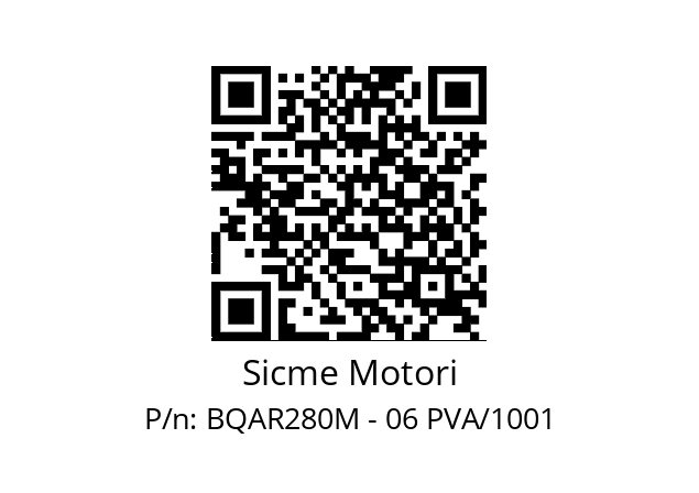   Sicme Motori BQAR280M - 06 PVA/1001