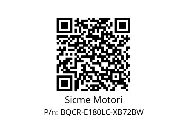   Sicme Motori BQCR-E180LC-XB72BW