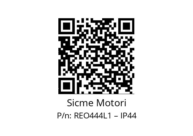   Sicme Motori REO444L1 – IP44